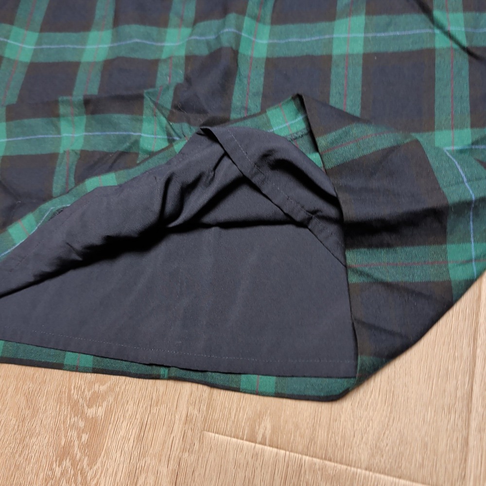 Talbots Plaid Sheath Dress Womens 16P Green Black‎ Excellent Bell Sleeve Lined - Picture 4 of 9
